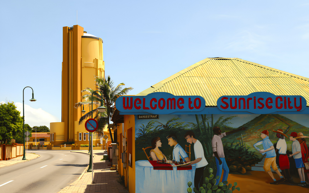 sunset city San Nicolas